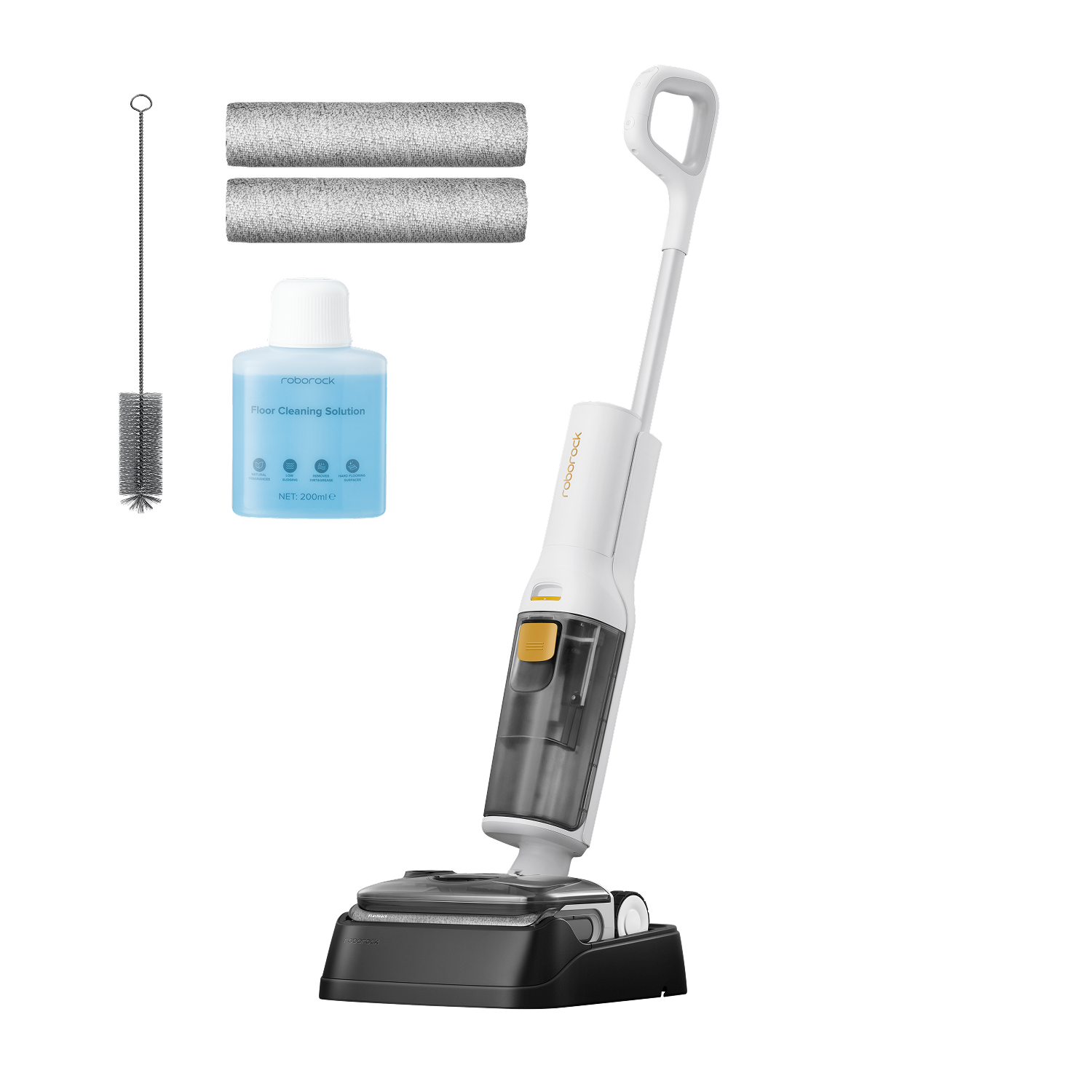 Roborock F25 GT Gen 2 Set Smart Nass- und Trockenstaubsauger mit verhedderungsfreier Reinigung