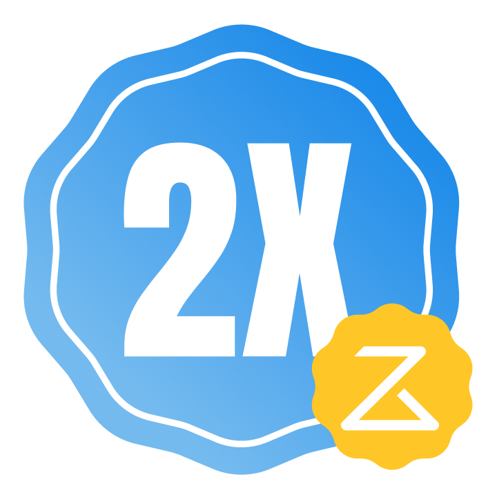 2× Bonuspunkte